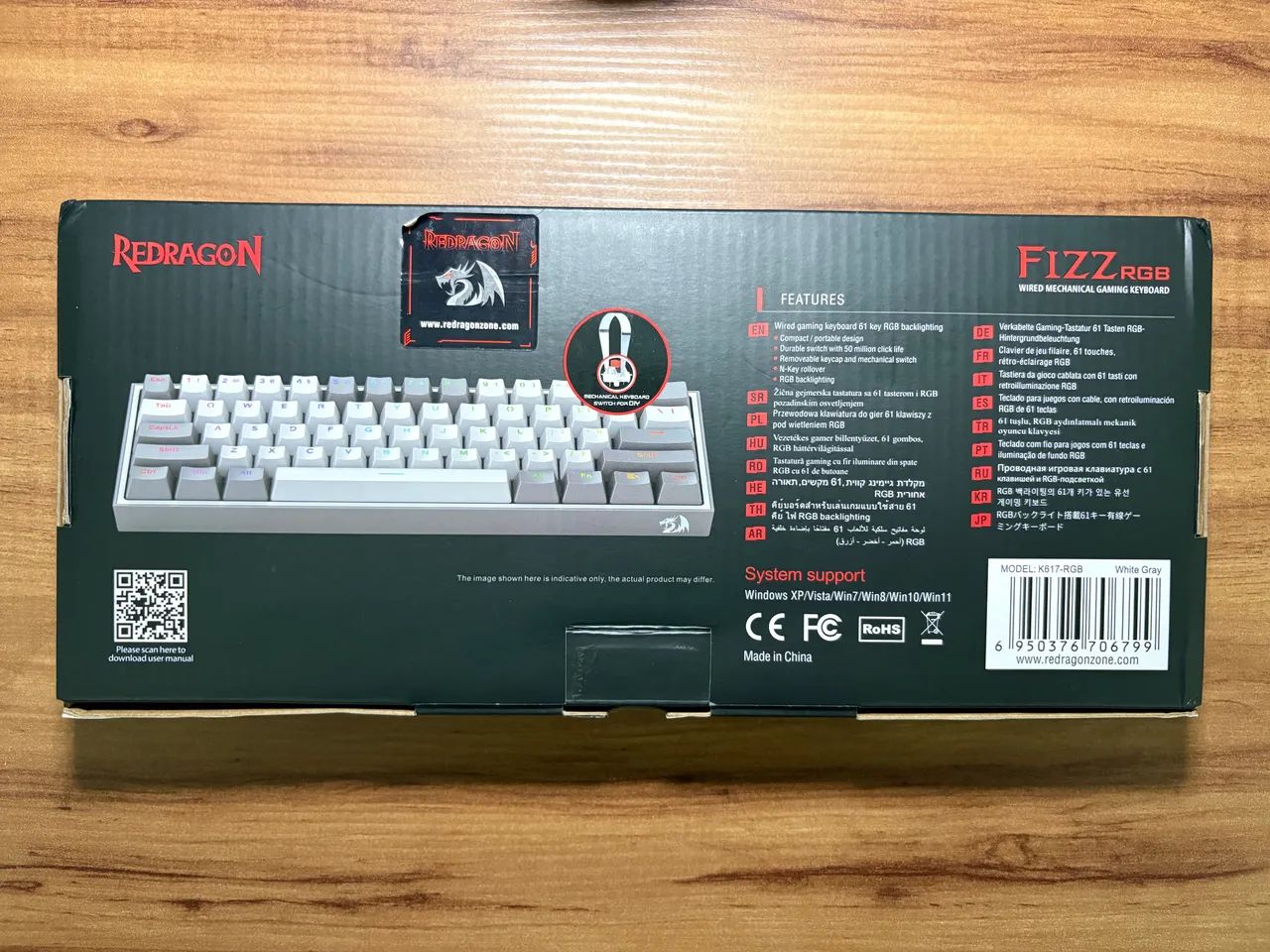 Teclado Redragon Fizz K617 - Foto 4