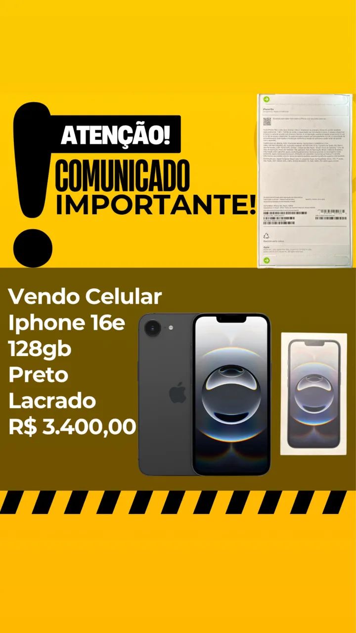 iPhone 16e lacrado