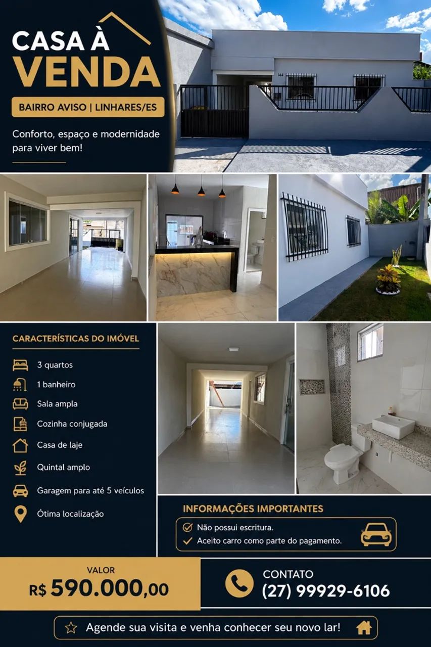 Casa bairro aviso 
