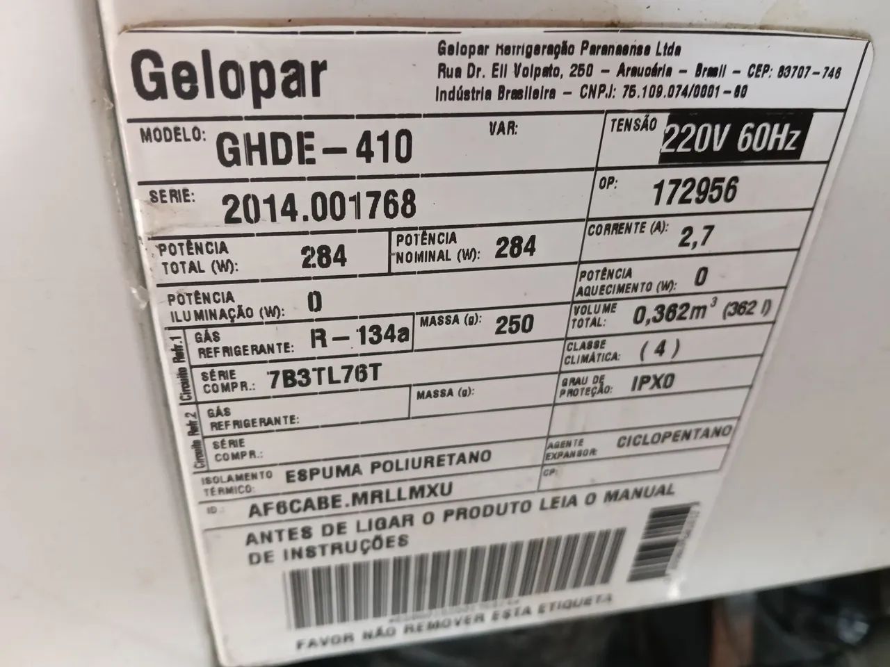Freezer expositor 363L - Geladeiras e Freezers - Cristo Redentor