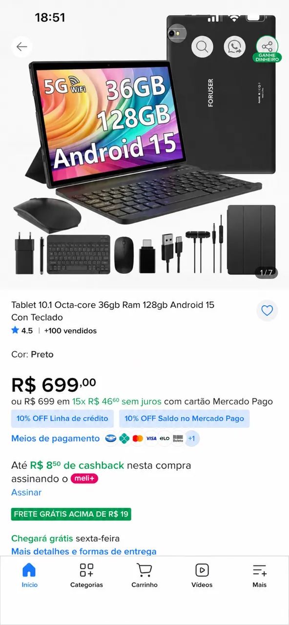 Tablet 10.1 octa-core