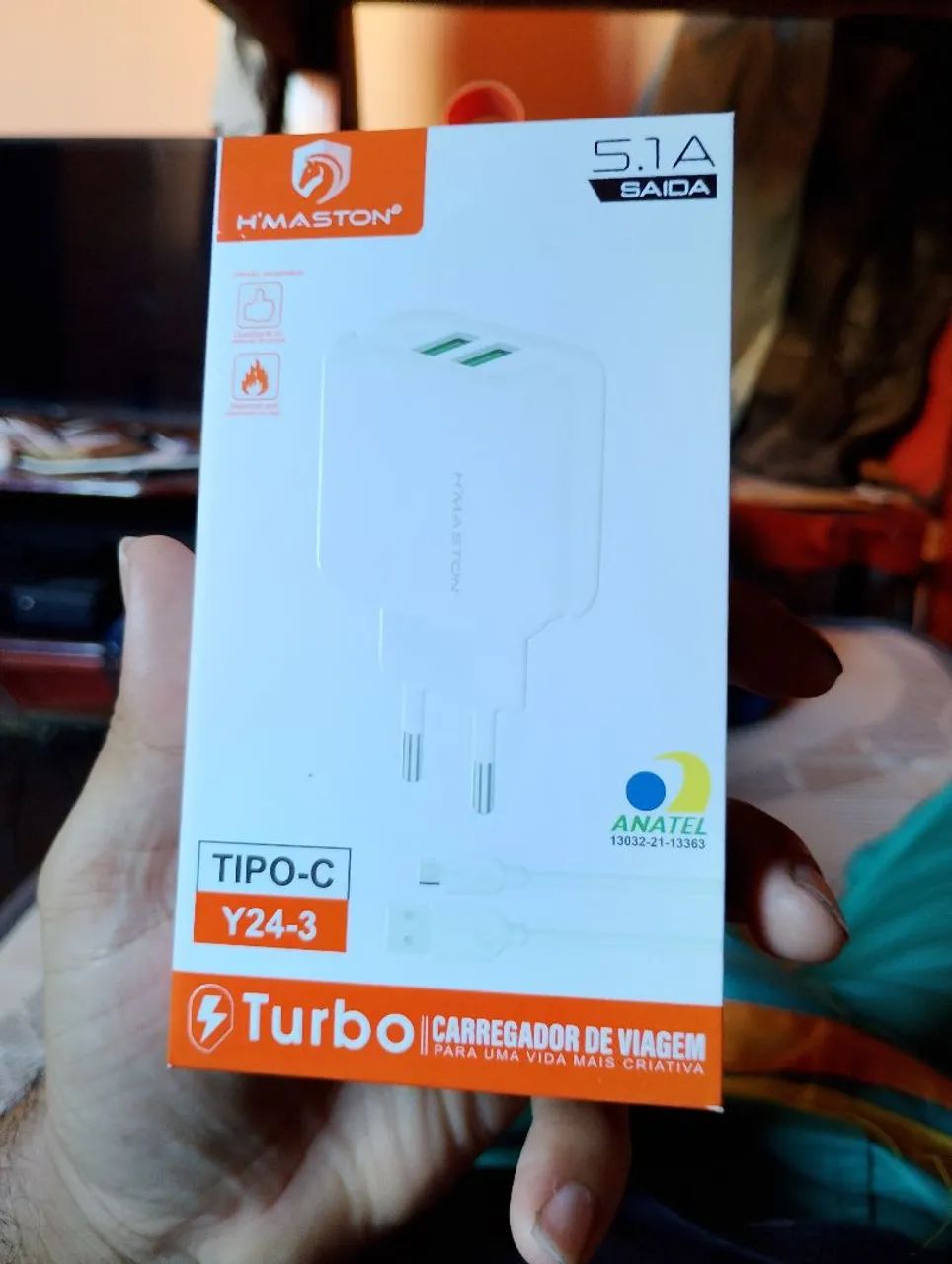 Carregador de celular novo na caixa - Foto 4