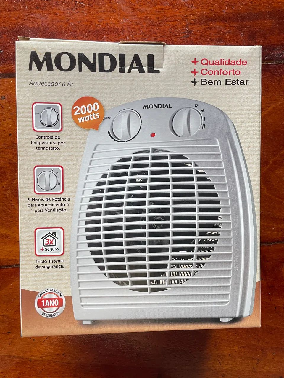Aquecedor e ventilador Mondial 
