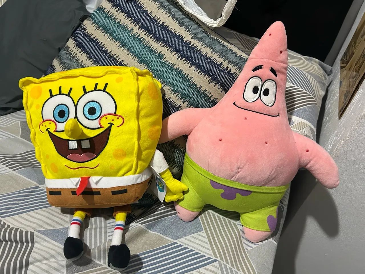 Pelúcias Bob Esponja e Patrick - Foto 2