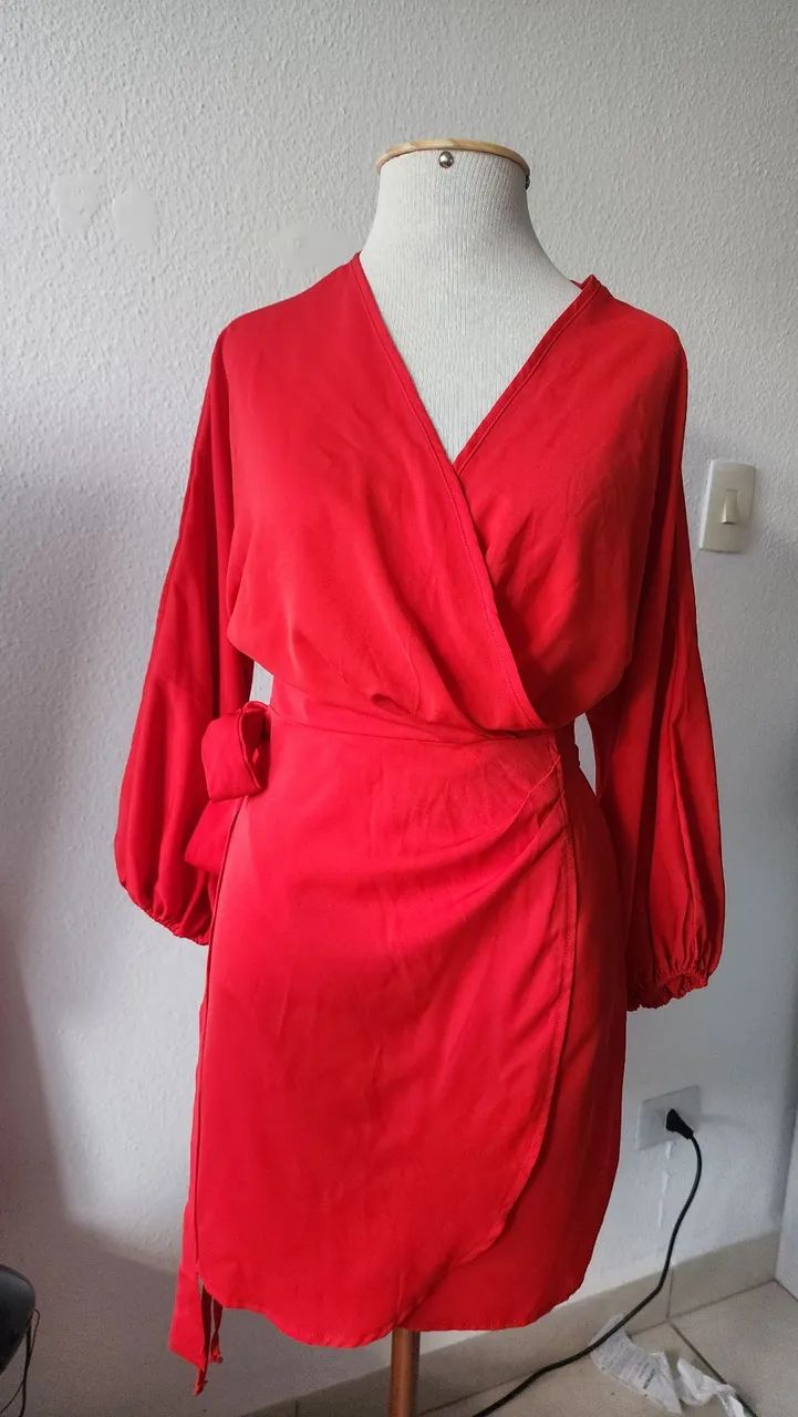 Vestido de amarrar em viscose Novo - Foto 5
