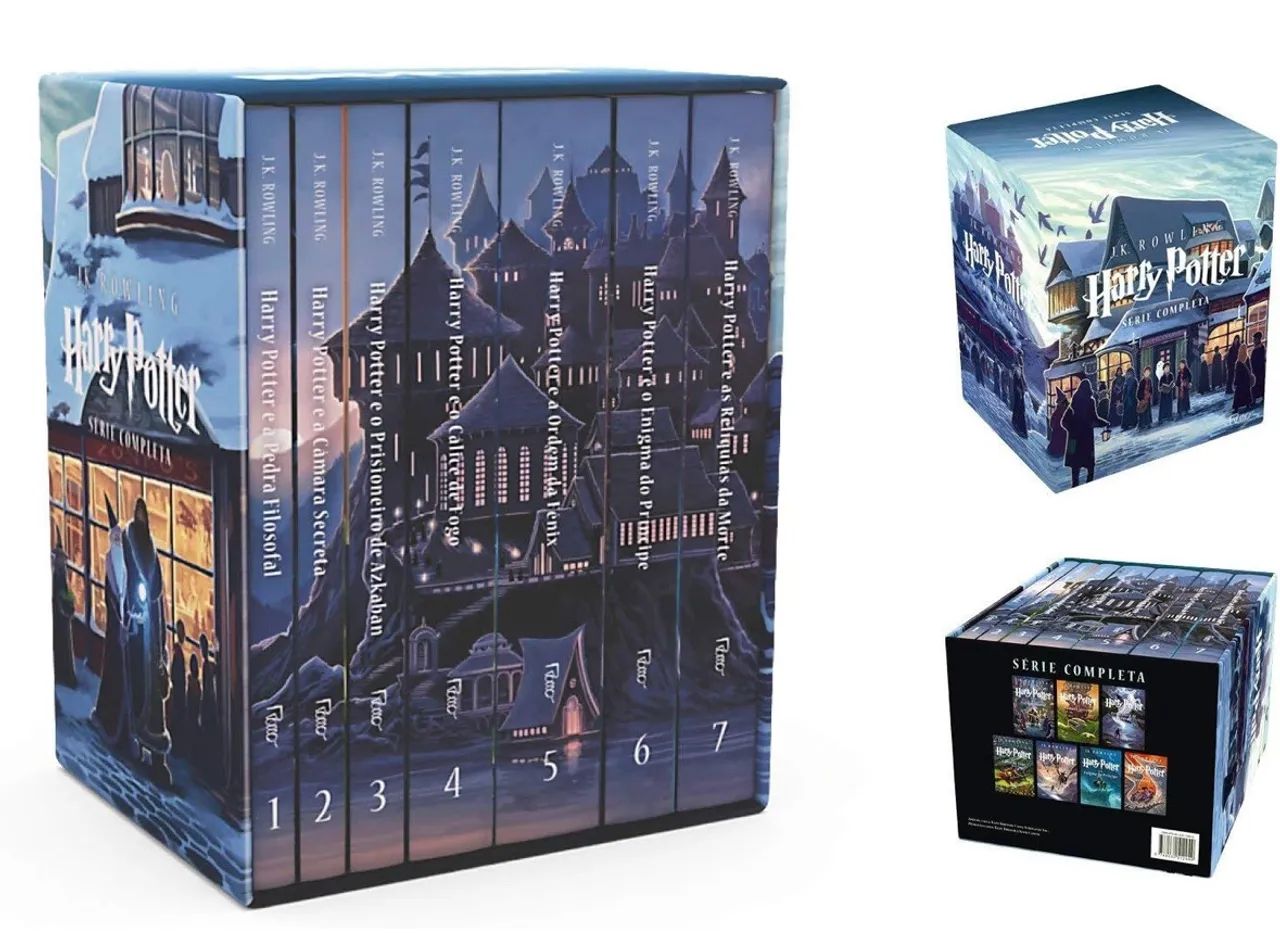 Livro Box Harry Potter De J. K. Rowling Coleção Série Completa 7 Livros Editora Rocco