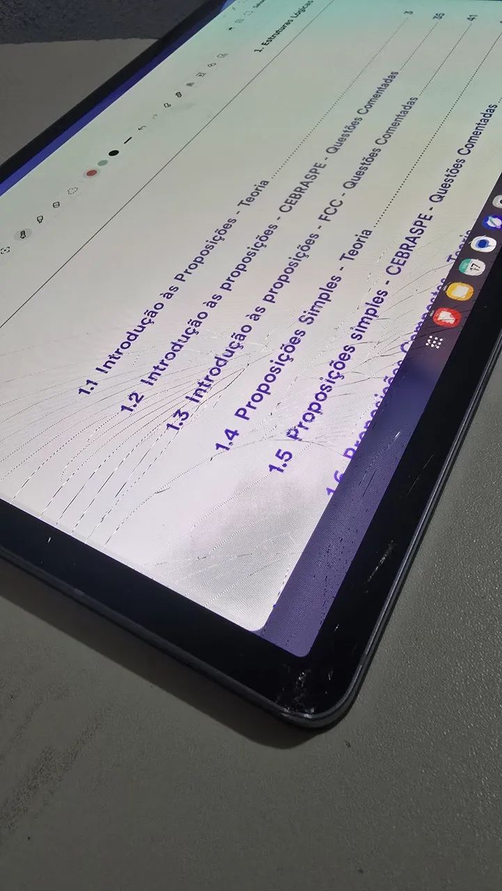 Samsung tab s10+ 512gb tela trincada  - Foto 2