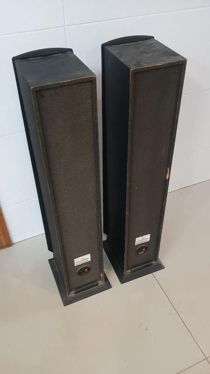 Par de caixa torre Philips FB 500 toda original funcionando perfeitamente  - Foto 5