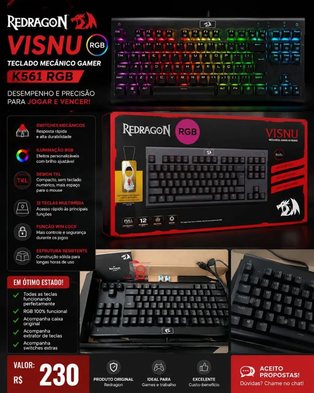 Teclado gamer 