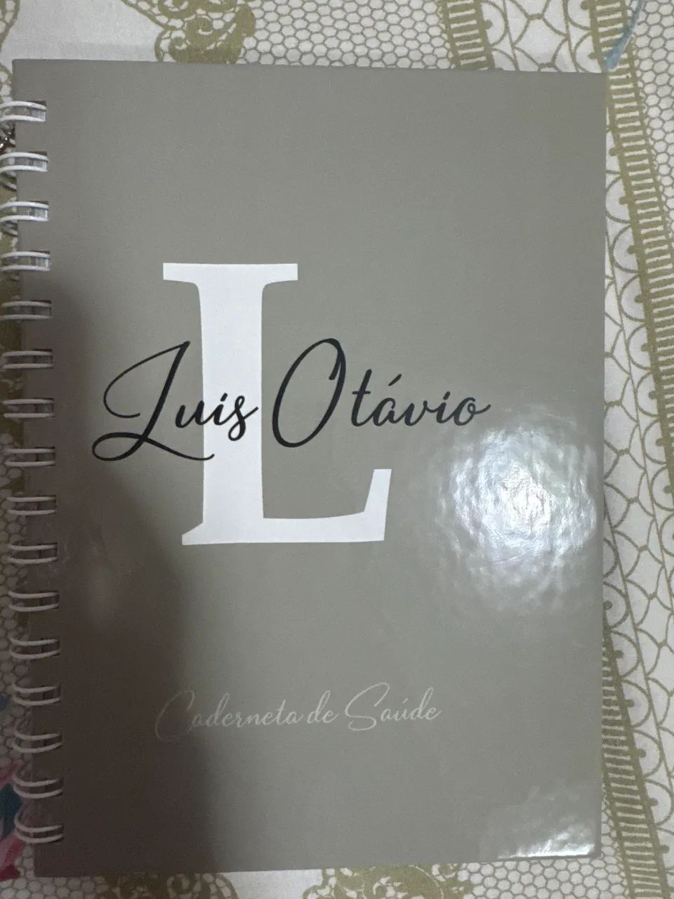 Caderneta nome Luís Otávio 