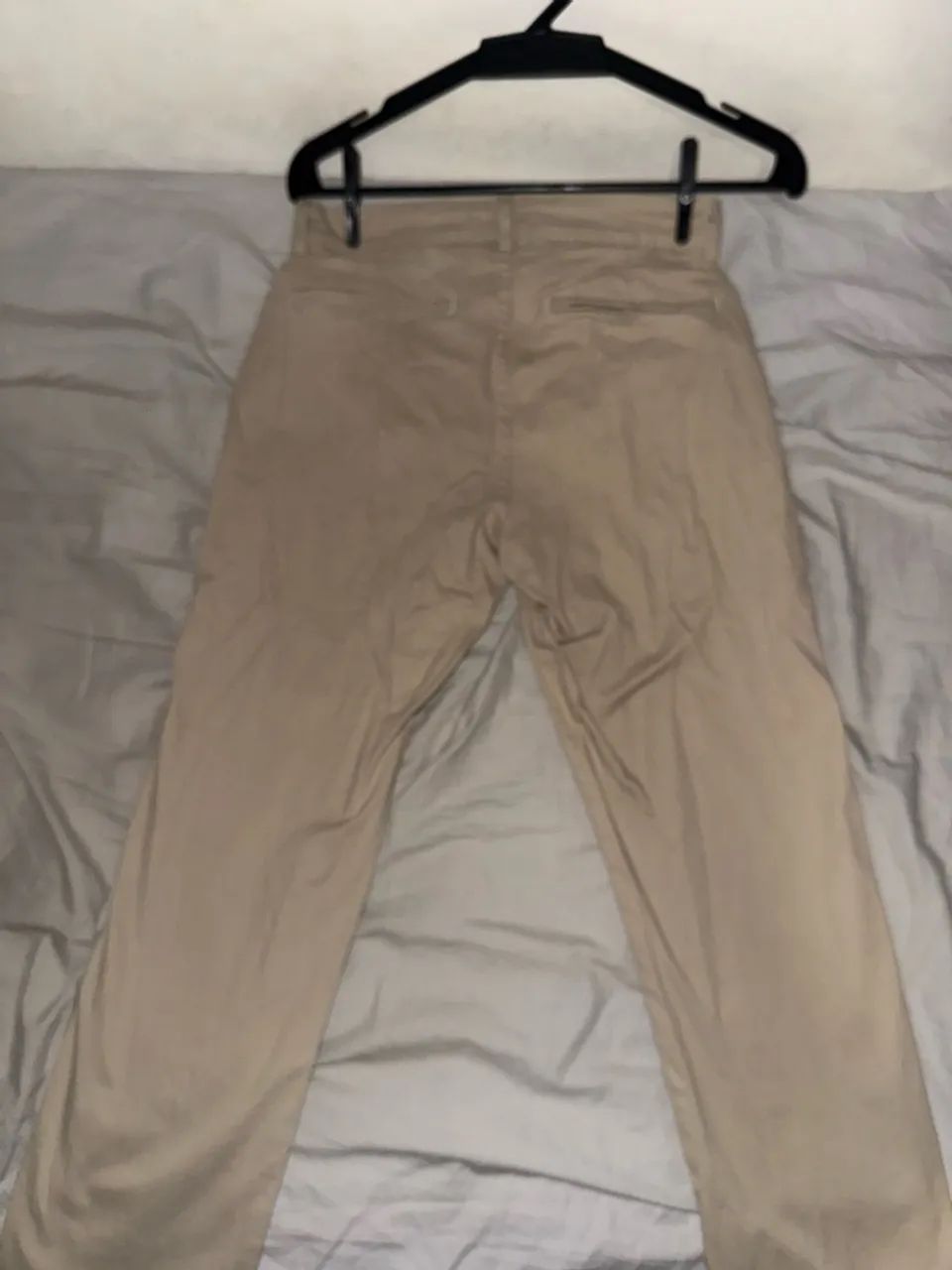 Calça Slim Sarja, Bege - Foto 3