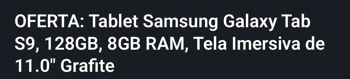 Tablet Samsung Galaxy tab S9