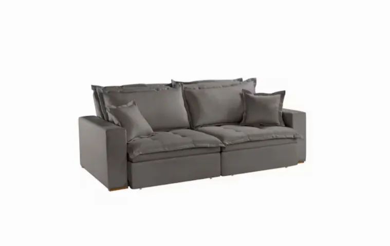 Sofá Cama Cinza 2,30m  - Foto 2