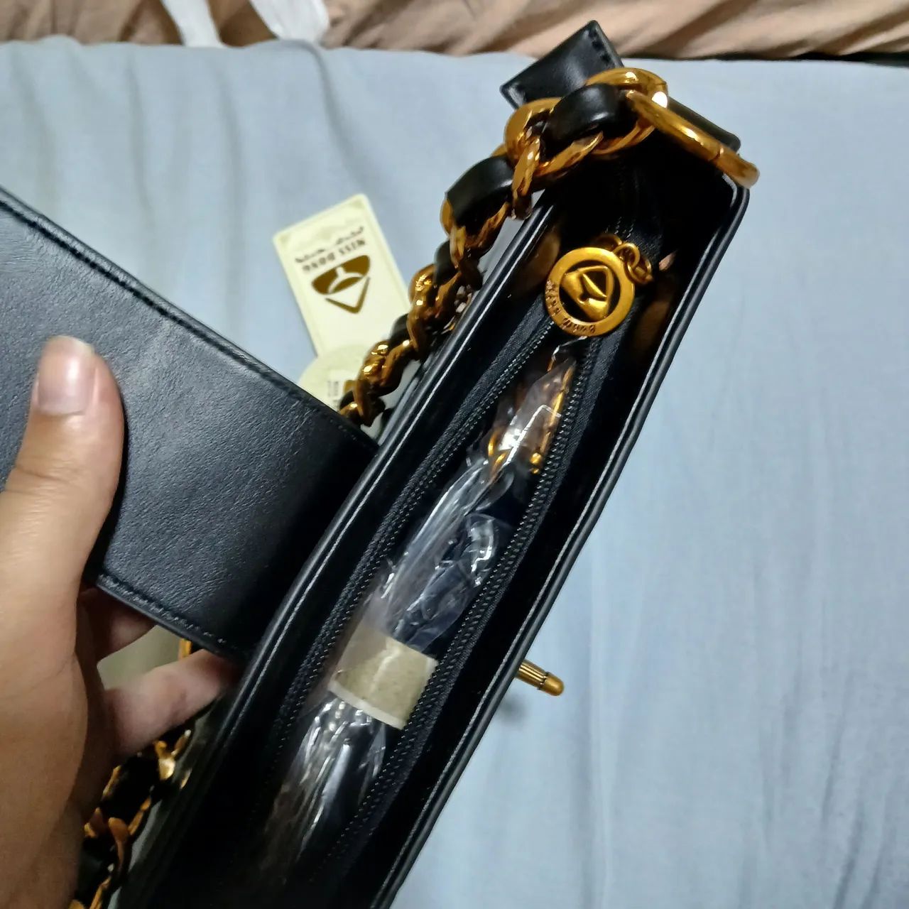 Bolsa preta com alça - Foto 5
