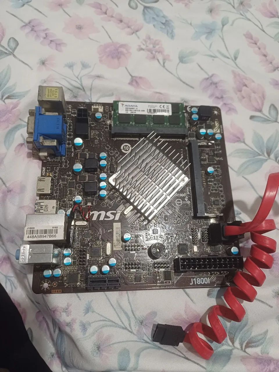 Kit placa mae Asus msi j1800l itx