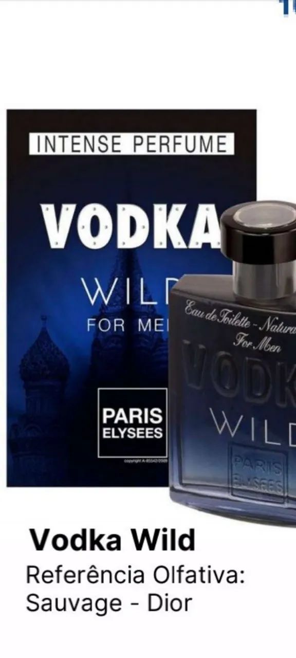 Perfume amadeirado Paris Elesses vodka wild