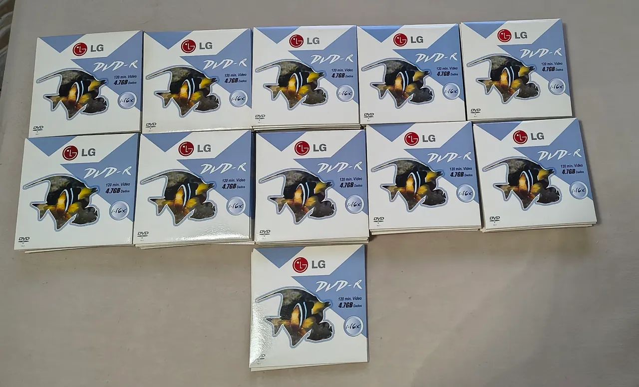102  DVD - R.  LG  virgem lacrados 