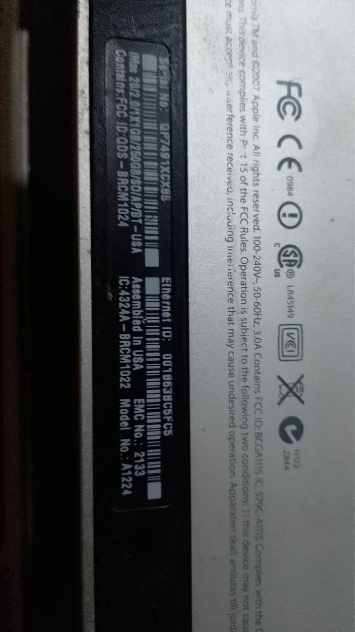 M02 computador conserto ou retirada de peças  Apple iMacModelo A1224 não liga  - Foto 2