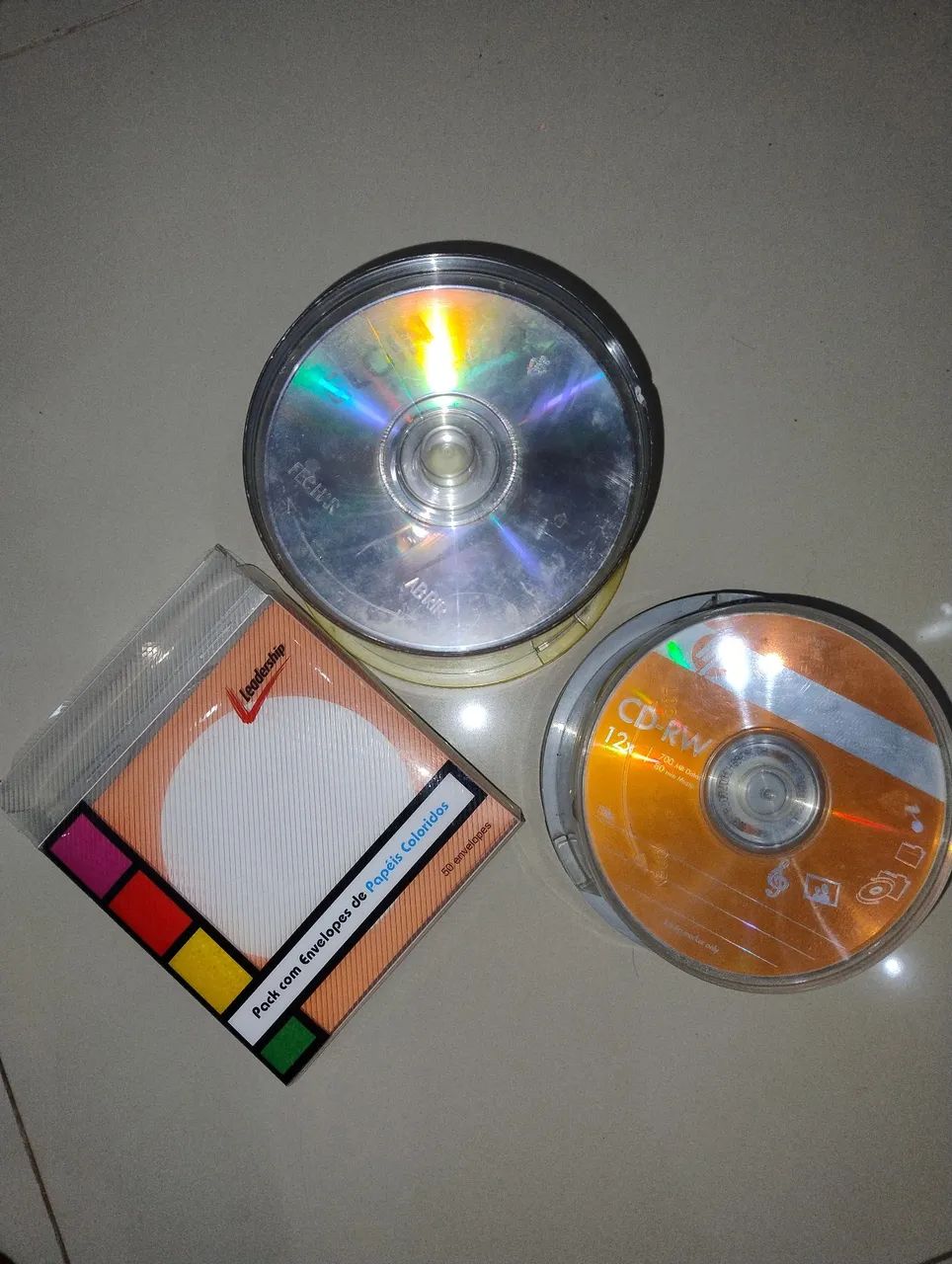 80 mídias virgens(cds e dvds)