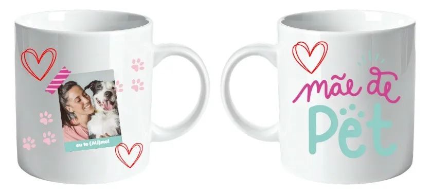 Canecas com Tema MÃES DE PETS - Foto 4