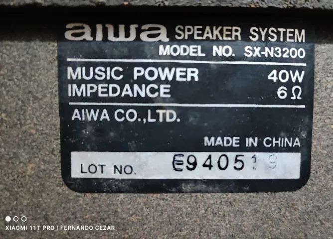 Par de Caixa de Som AIWA - Foto 3