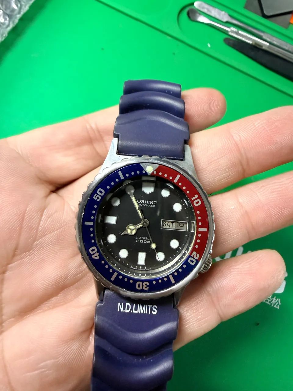 Relógio orient scuba Pepsi 