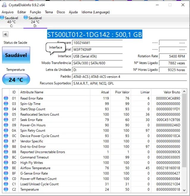 2 hds HD SAUDÁVEL 500GB - SATA 2.5" PARA NOTEBOOK -  - Foto 2
