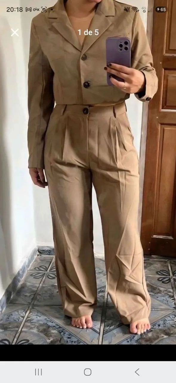 Conjunto calça casaco shein - Foto 2