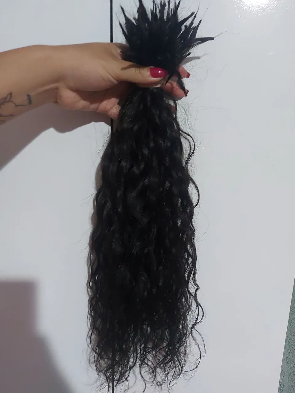 Mega hair cacheado