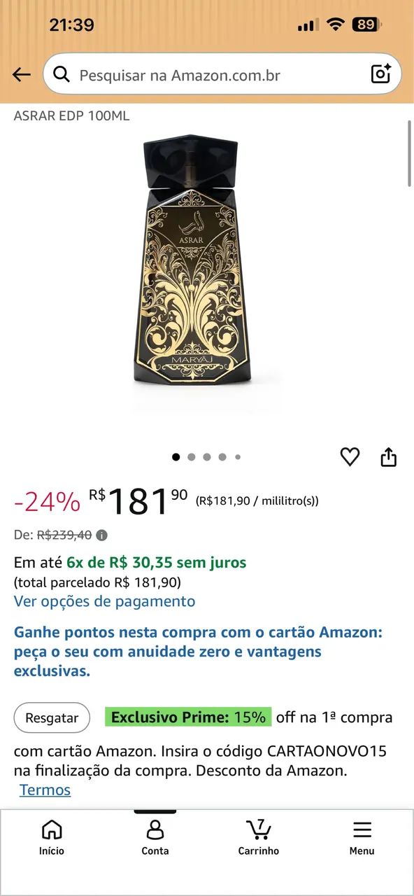 Perfume ASRAR EDP 100ml - Foto 4