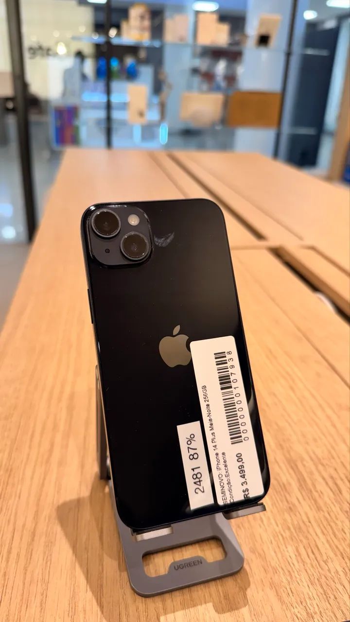 iPhone 14 Plus 256GB Preto - Seminovo 