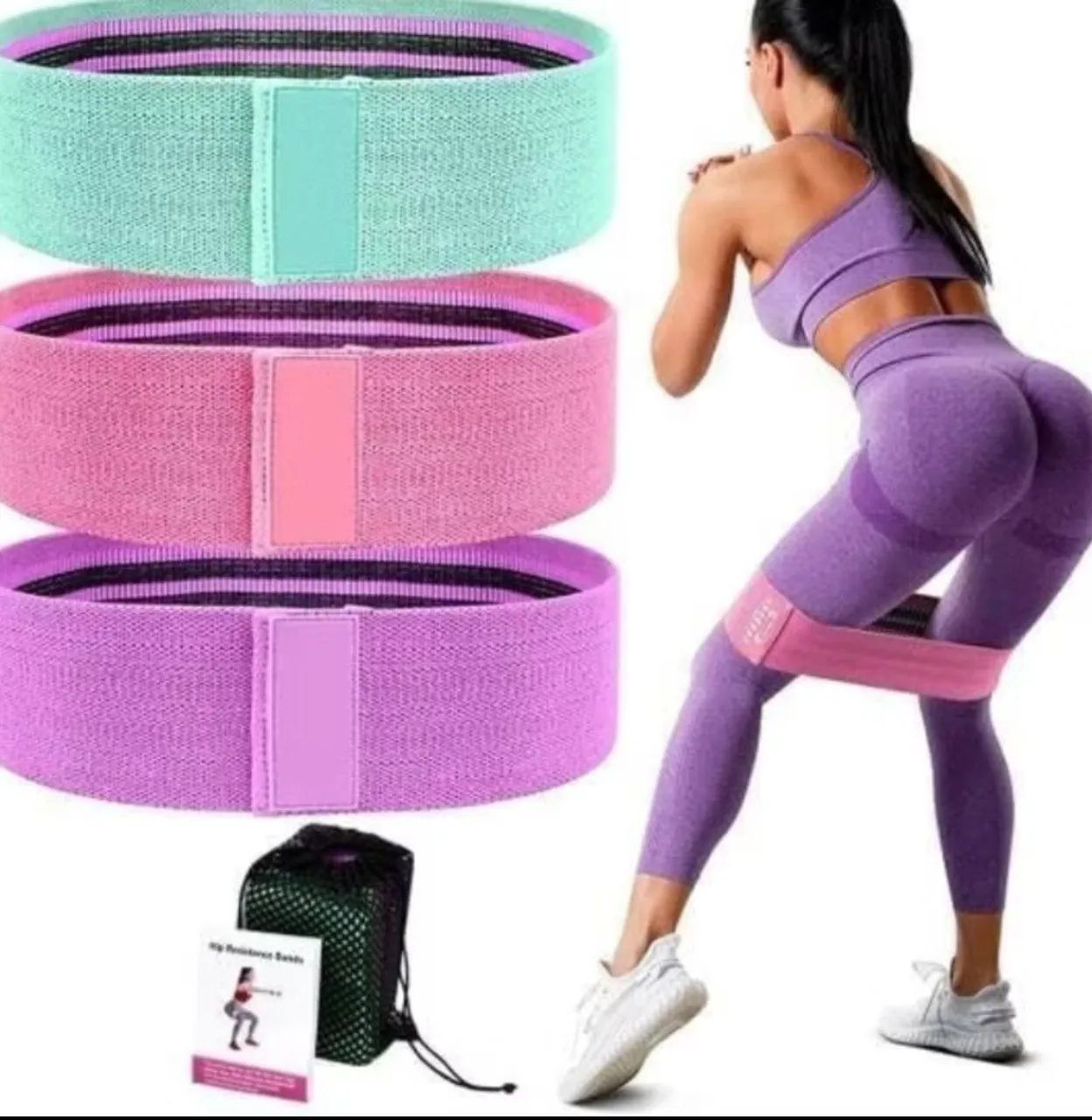 FAIXAS ELÁSTICAS DE RESISTÊNCIA PREMIUM - KIT COM 3 NÍVEIS ? - Foto 4