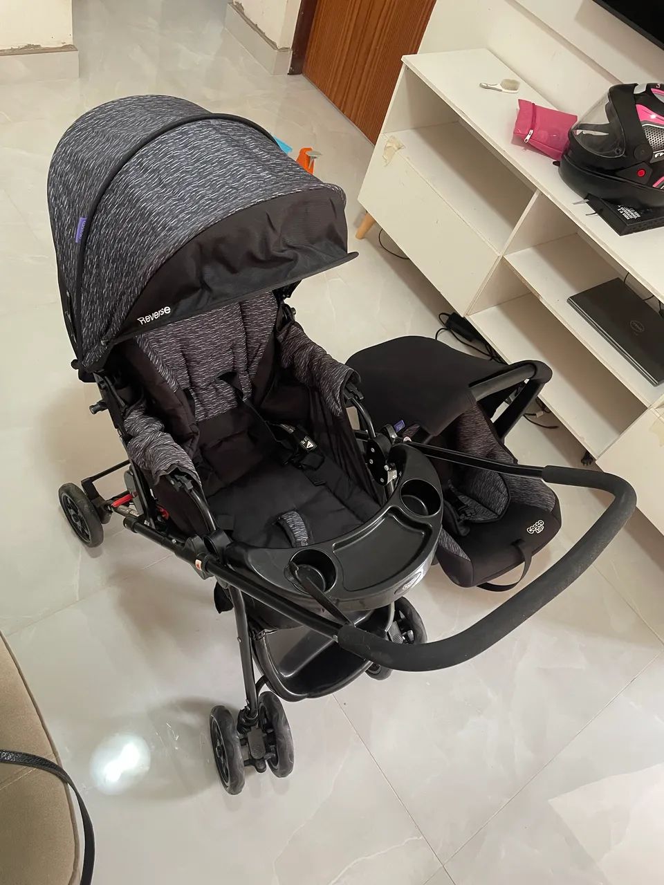 Carrinho e bebê conforto cosco  - Foto 2