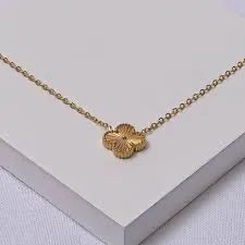 Colar, Dourado, Trevo, Resistente à água - Foto 2