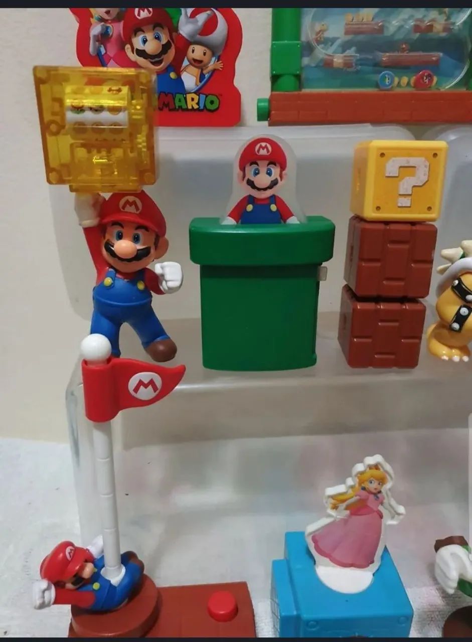 Colecionáveis Super Mario Bros Mc Donalds com 14 itens - Foto 4