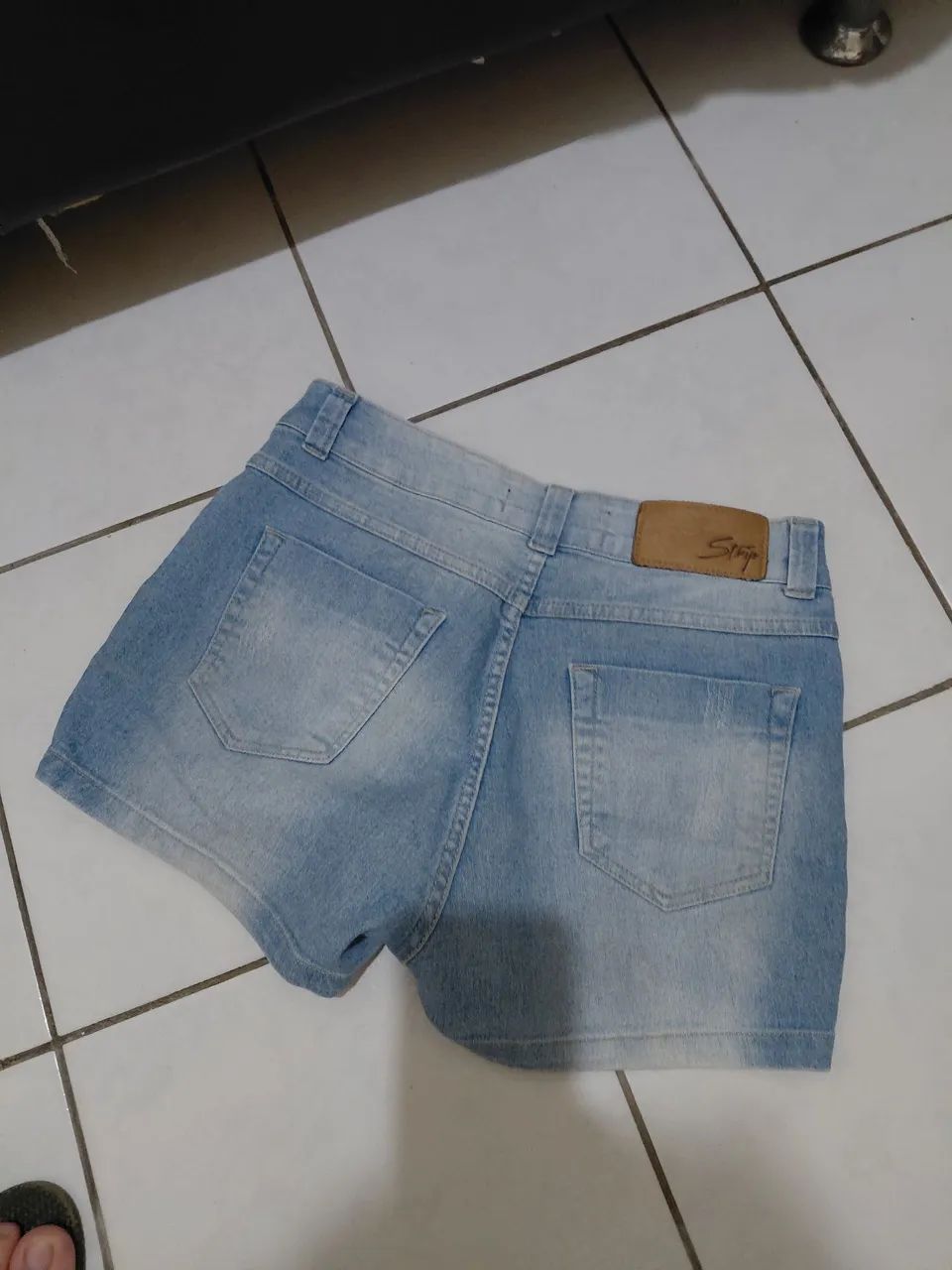 Short jeans Strip tamanho 44 - Foto 2