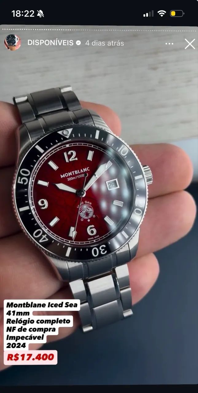 Relógio Montblanc Iced Sea  - Foto 2