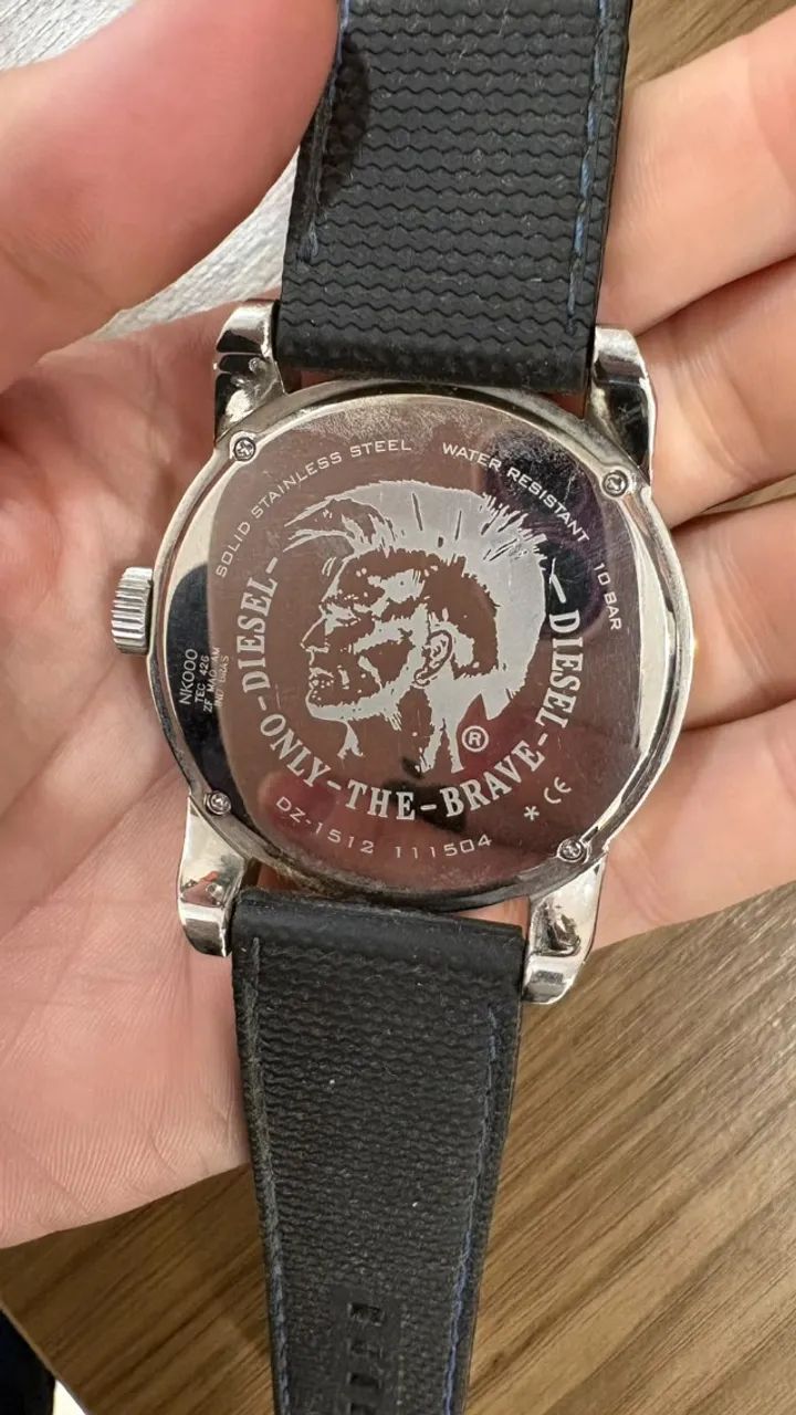 Relógio Diesel DZ1512 Double Down 46mm Azul - Foto 2