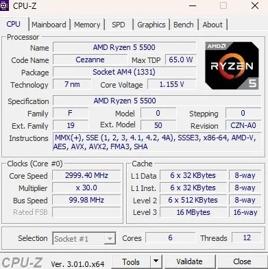 Processador Ryzen 5 5500 - Foto 3
