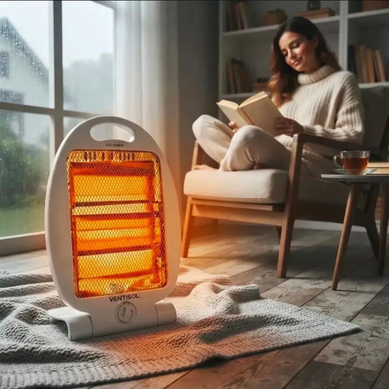 Aquecedor Elétrico de ambiente portátil - Foto 5