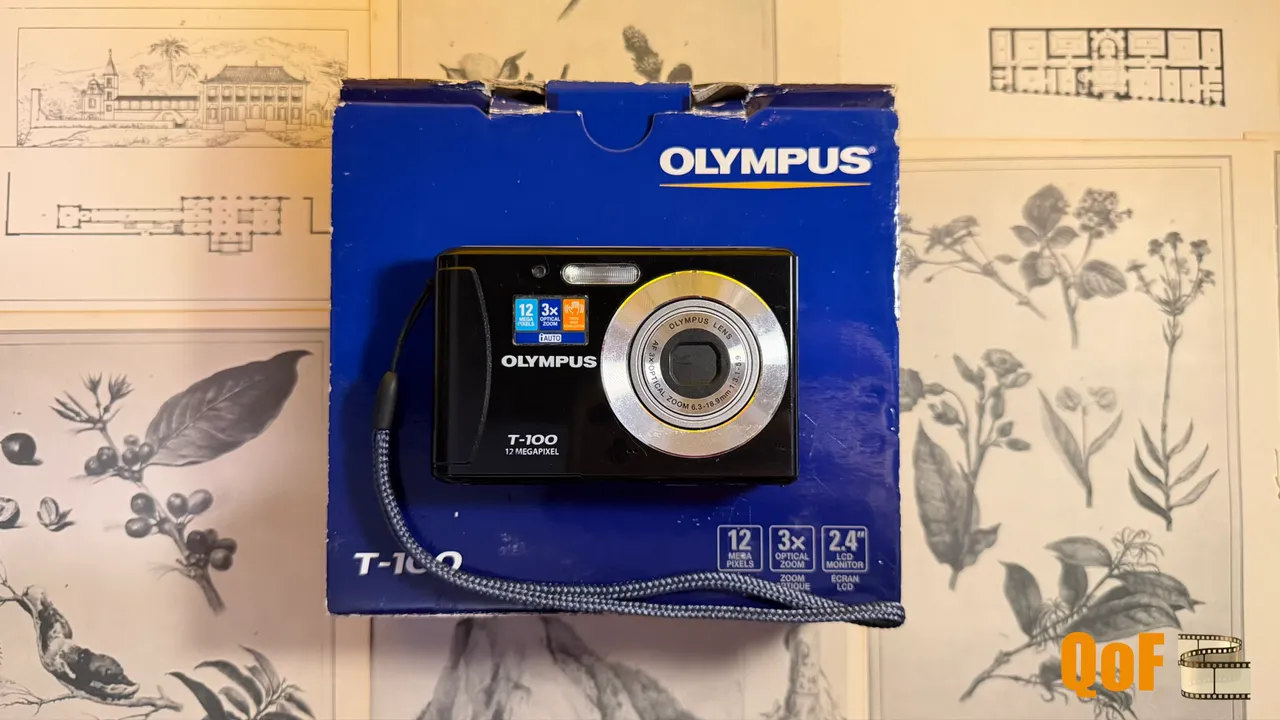Câmera Analógica Olympus MJU II 115 VF - câmera em excelente