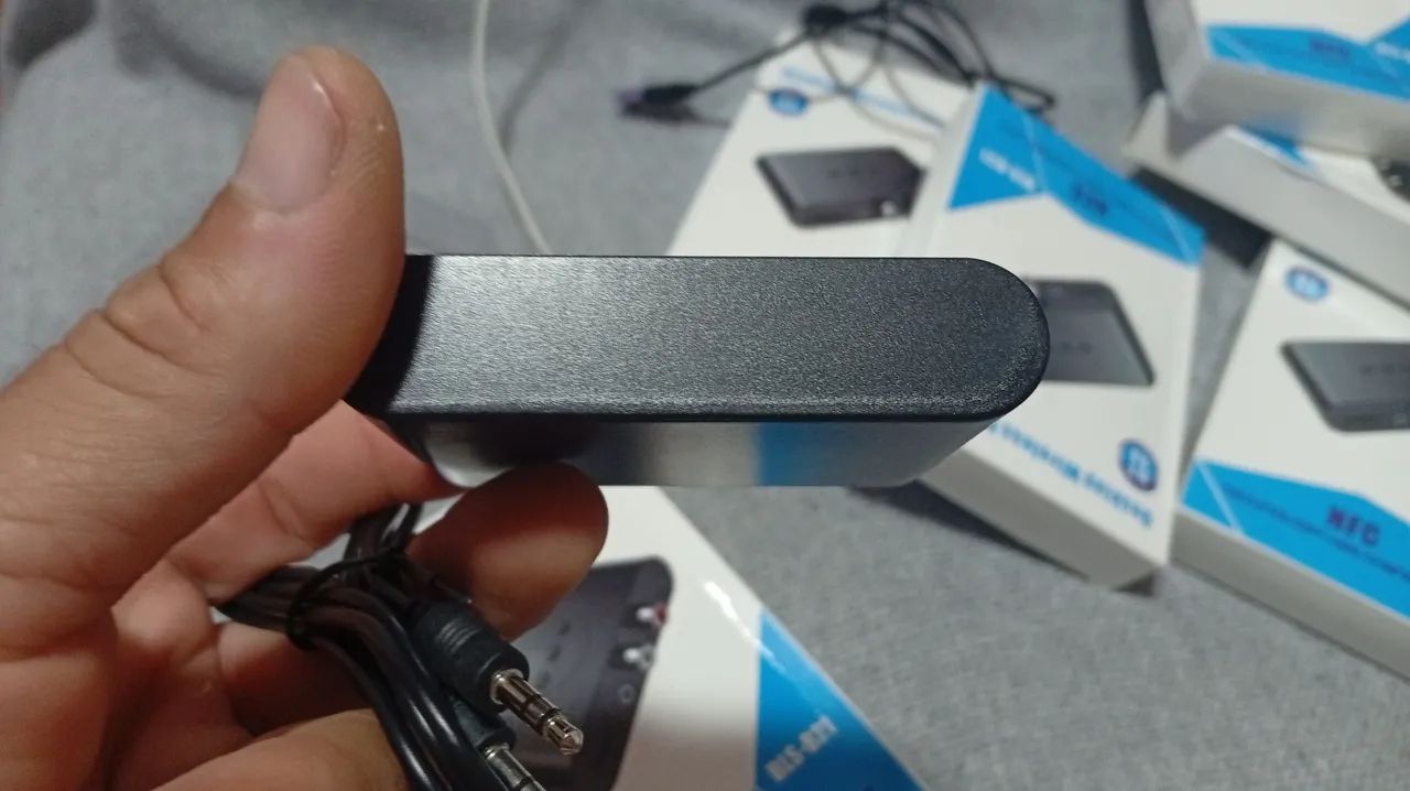 Kit bluetooth pra rádio antigo aparelho cabo P2 e RCA pega pendrive e bluetooth  - Foto 2