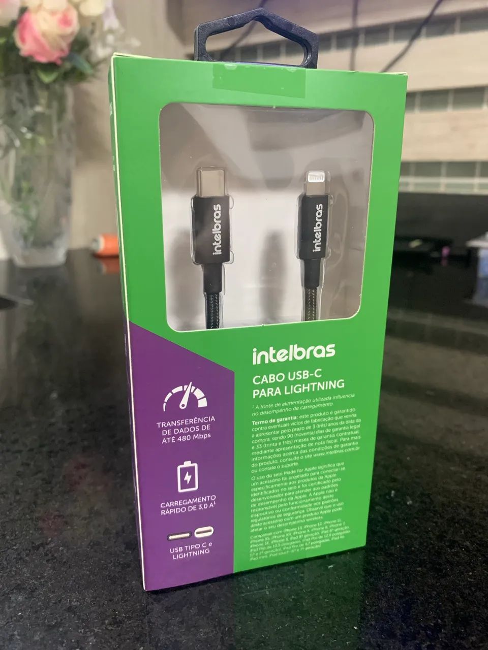 Cabo USB Lightning Intelbras - Foto 2