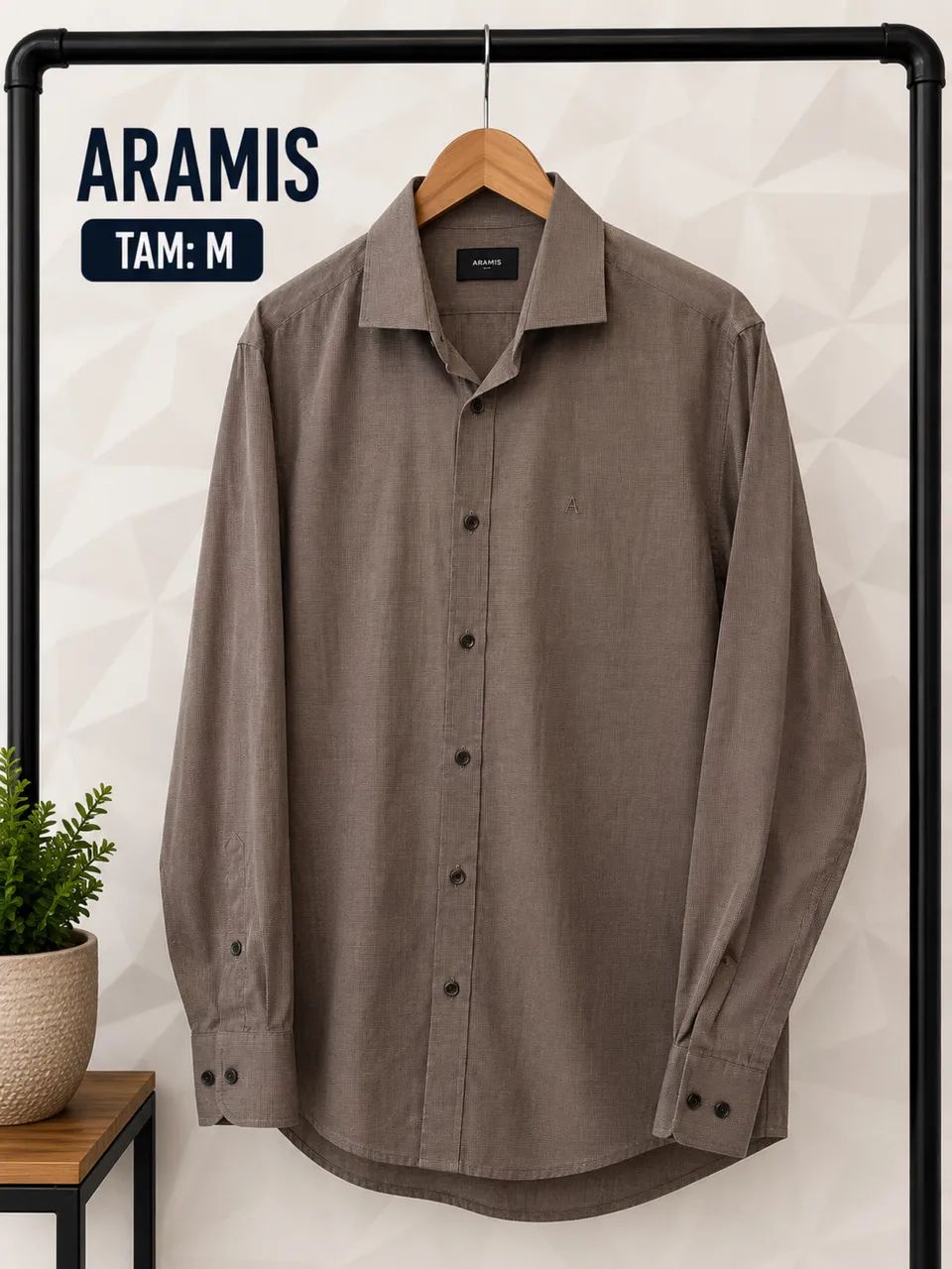 Camisa Marrom Aramis - Nova