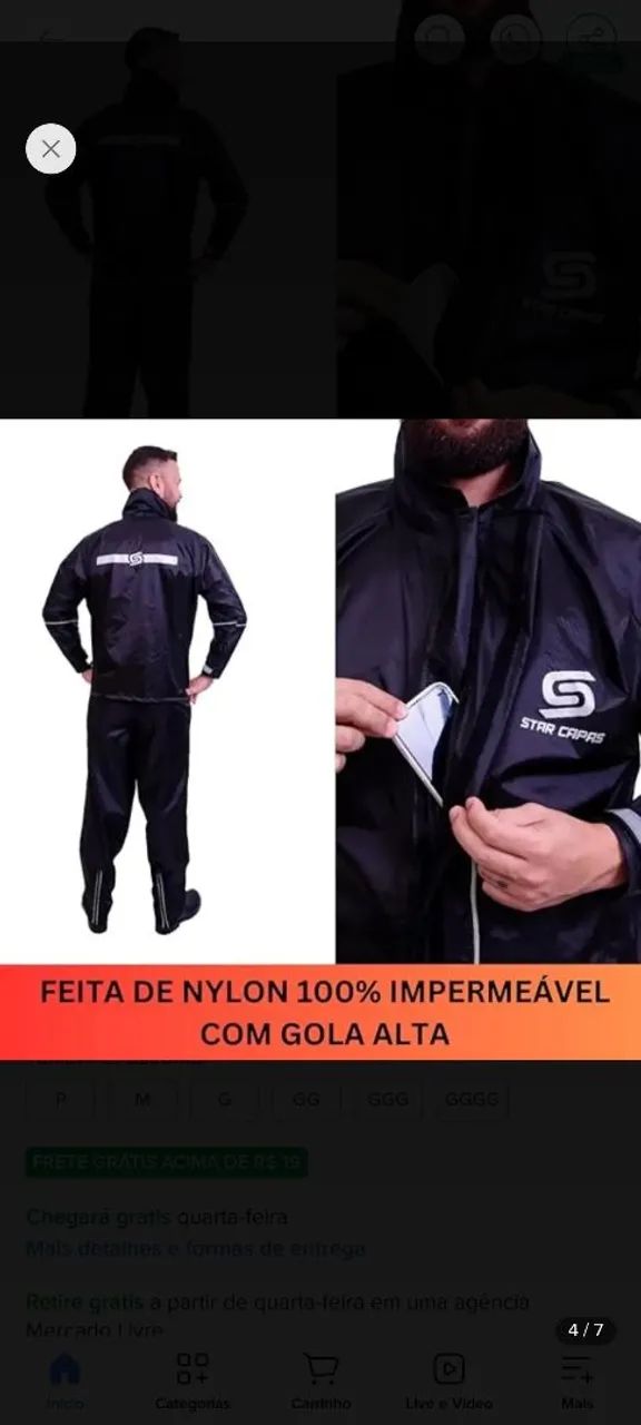 Capa de chuva  - Foto 4