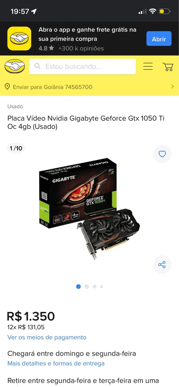 Placa Video Nvidia Gigabyte GeForce GTX 1050 - Foto 3