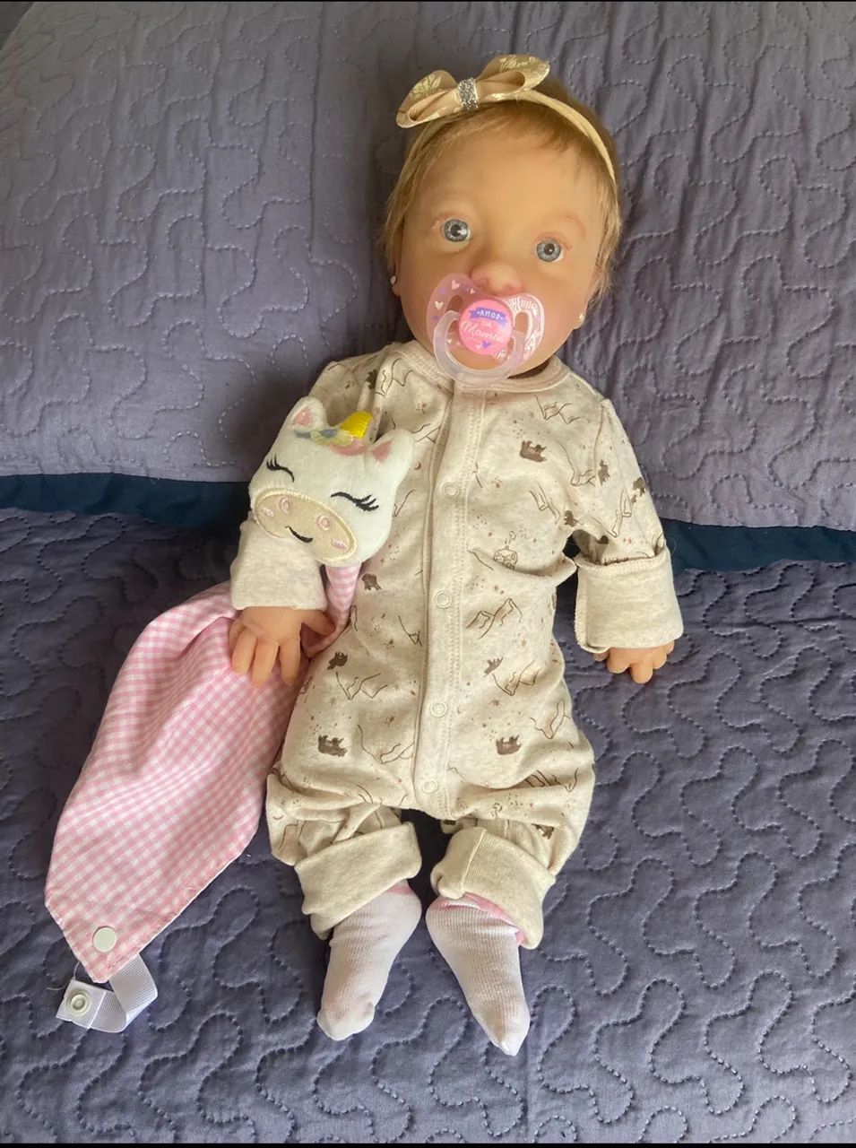 Boneca reborn silicone solido  - Foto 5