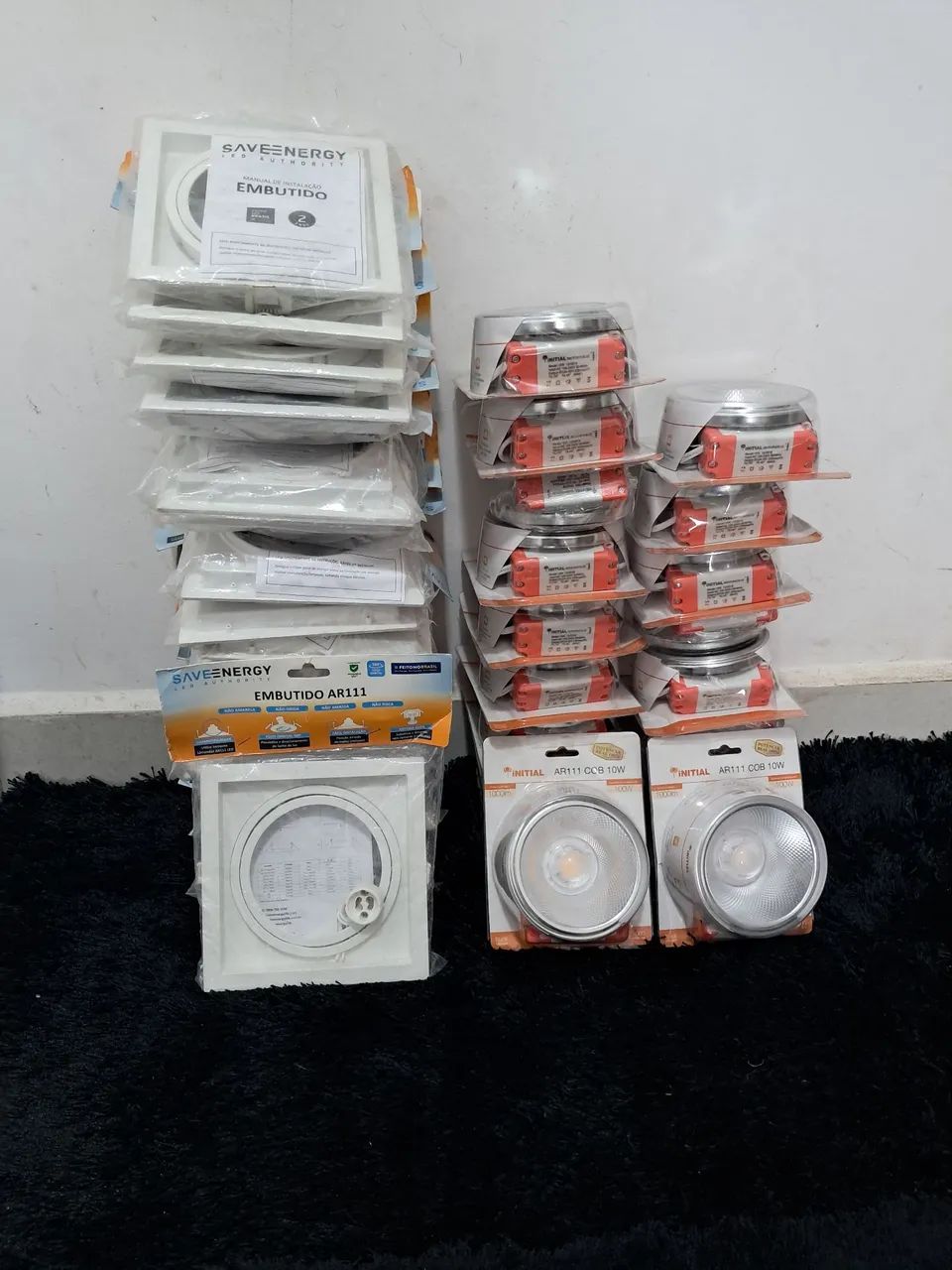 Kit 19 Spot Embutido AR111 Iluminação Recuado Foco orientável c/Lampada AR111 COB 3.000kBV - Foto 3