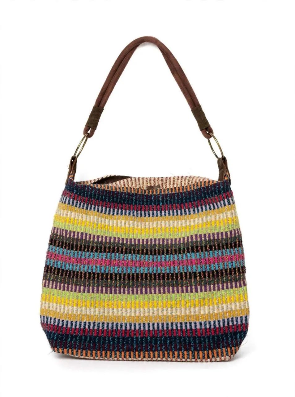 Bolsa Yakamin em Tear e couro legítimo. - Foto 2