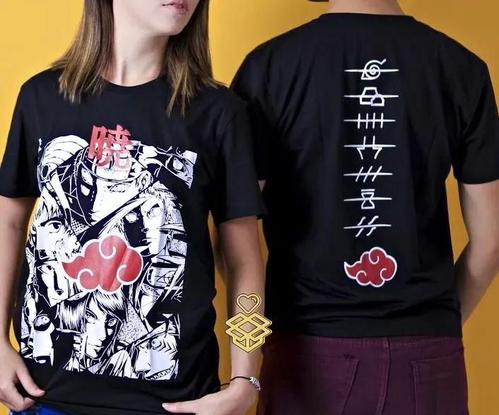 Camiseta Naruto Akatsuki geek 
